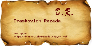 Draskovich Rezeda névjegykártya
